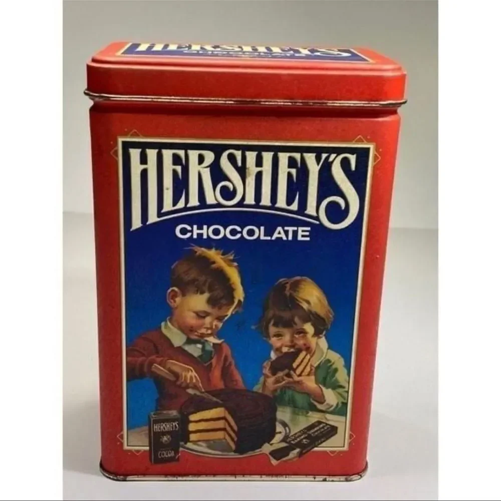Vintage Hersheys Storage Tin Box 1991